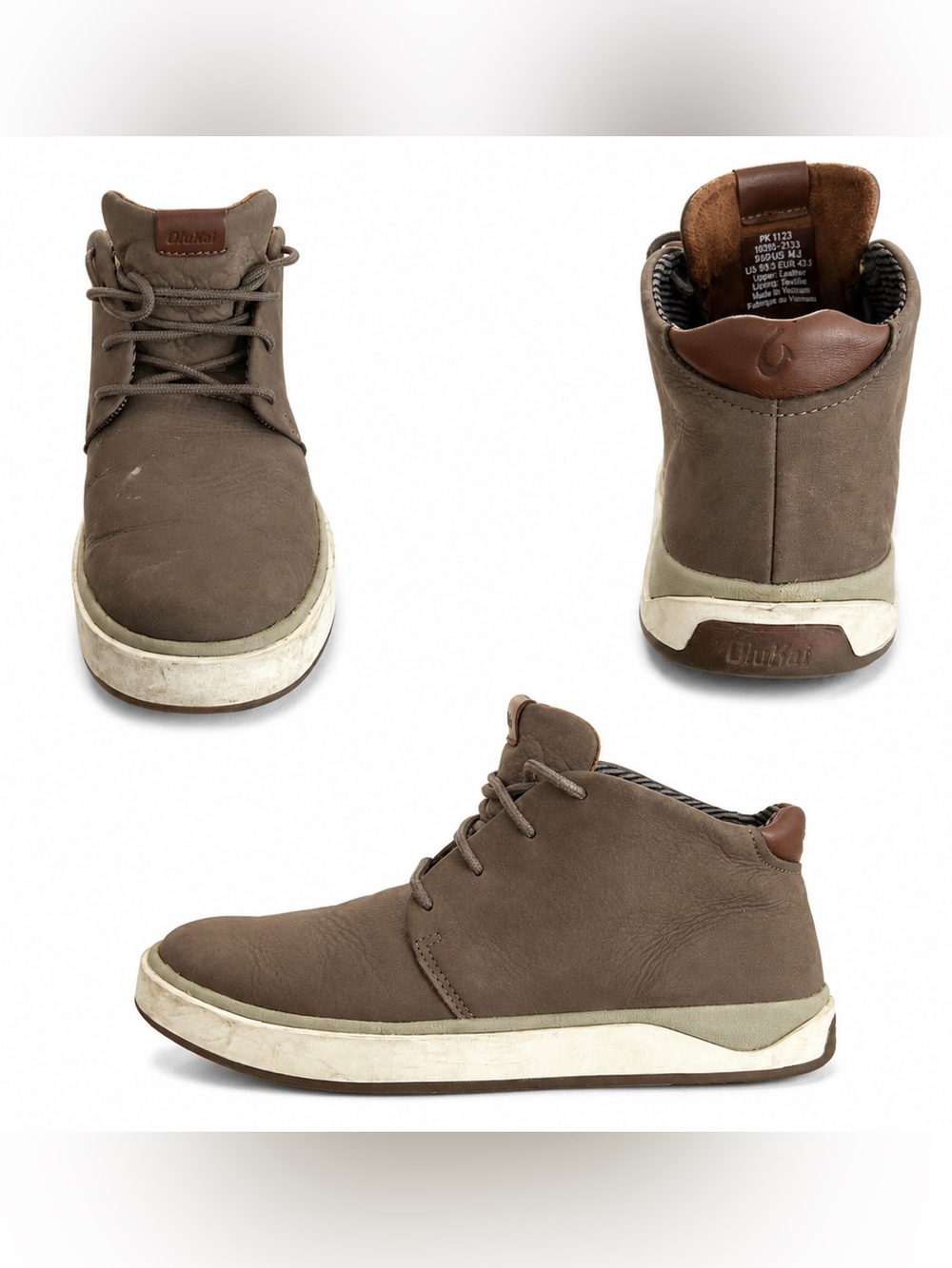 OluKai Men’s Taupe Brown Chukka Boots